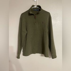 Polo Ralph Lauren 1/4 Zip Sweater Pullover Mens Size Large Blue